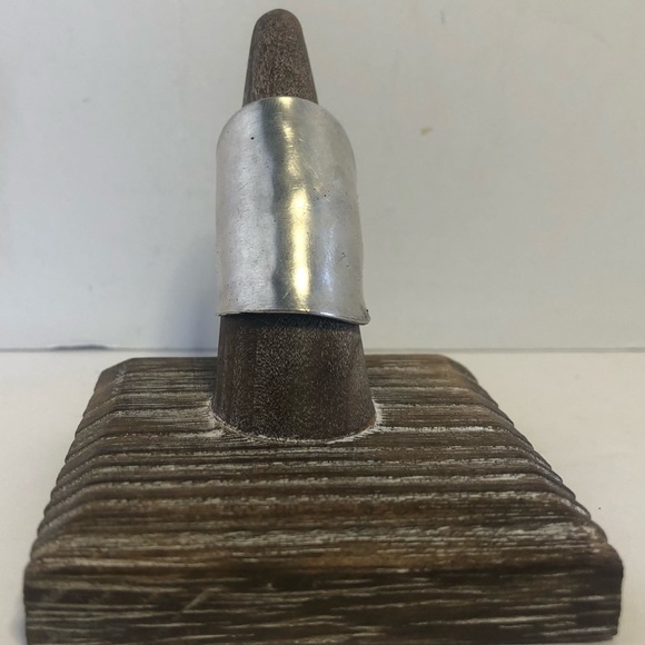 Waited For Silver Plated Spoon Ring, Handcrafted. 1 Of 1. Size 8 - Picture 1 of 13